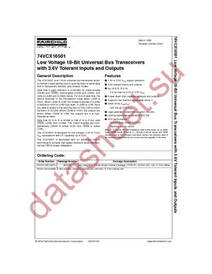 74VCX16501MTD datasheet  